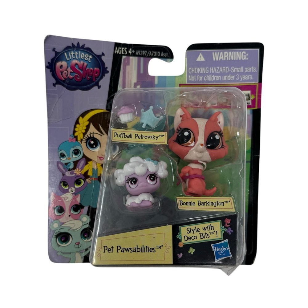 Littlest Pet Shop 2014 Pet Pawsabilities Puffball & Bonnie Duo Pet Set NIB